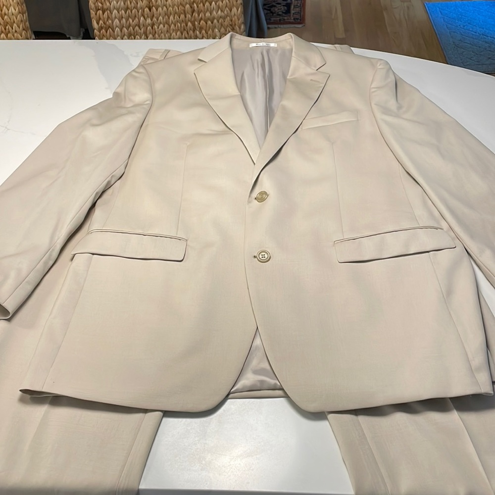 Ralph Lauren Total Comfort Wool Suit 44L Khaki